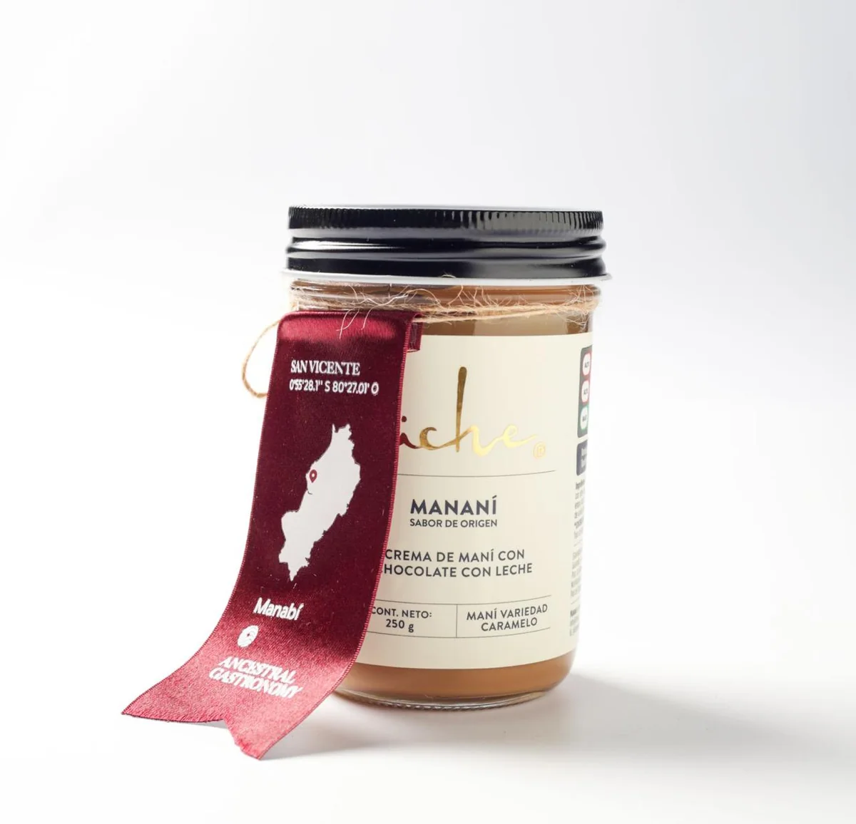 Empaque de crema de maní Mananí, sabor de origen
